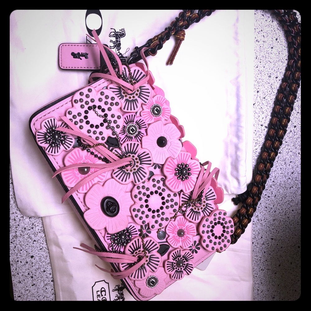 Coach 1941 leather pink tea rose cross body